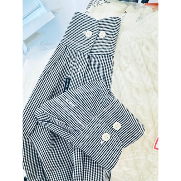 Antigua Large Univ of Missouri Black/White Checkered Button-Up Black & White - Picture 5 of 9